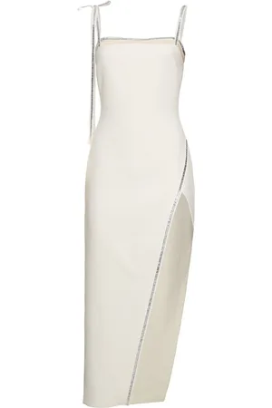 DAVID KOMA Vestido Midi De Cady Bordado