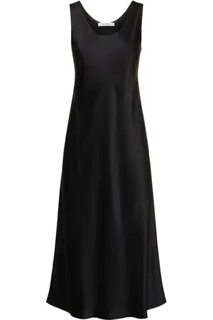 Max Mara Vestido Midi De Satén Seda