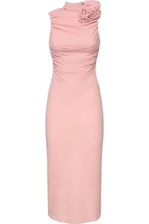 MAGDA BUTRYM Vestido Midi De Seda Transparente