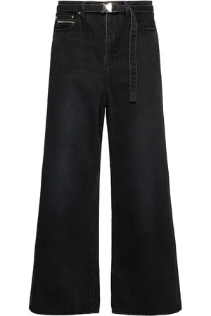 SACAI Jeans Anchos De Denim