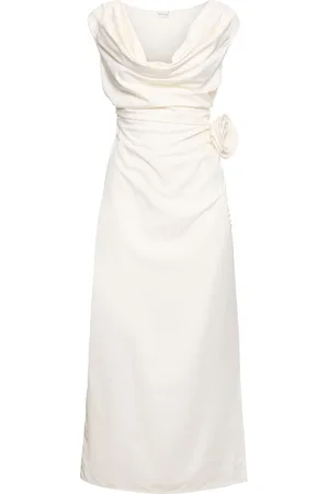 MAGDA BUTRYM Vestido Midi De Seda Drapeada