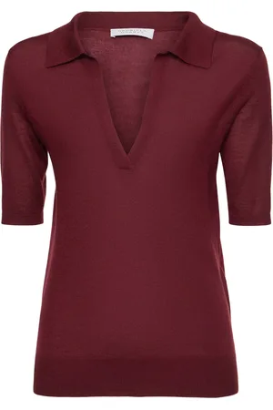 GABRIELA HEARST Suéter Polo De Punto De Cashmere Y Seda