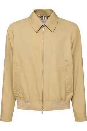 Burberry Chaqueta De Algodón Con Cremallera