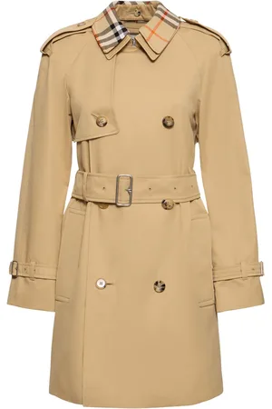 Burberry Abrigo Trench Cruzado De Lona