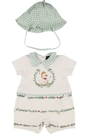 MONNALISA Pelele Y Gorro De Algodón Interlock Estampado