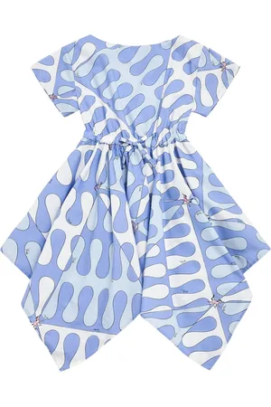 Puccini Vestido De Popelina De Algodón Estampado