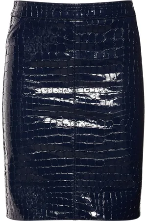 Tom Ford Minifalda De Piel Con Estampado