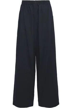 Balenciaga Pantalones De Sarga De Algodón