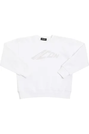 Dsquared2 Sudadera De Algodón Con Cuello Redondo