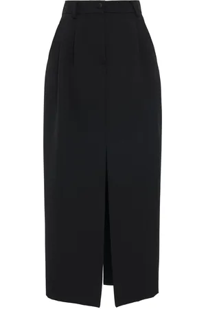 Dolce & Gabbana Falda Midi De Gabardina De Lana