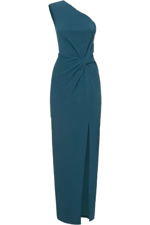 Roland Mouret Vestido Maxi De Crepe Satinado Asimétrico