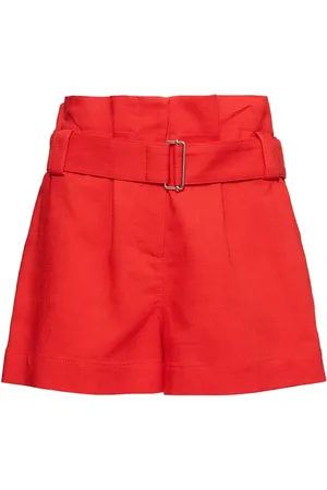 Msgm Shorts Altos Con Cinturón