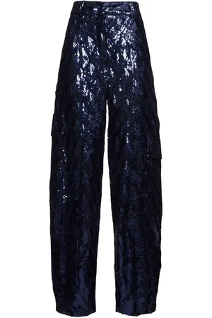 ROTATE Pantalones Cargo Con Lentejuelas
