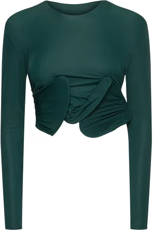 CHRISTOPHER ESBER Top Corto De Jersey Transparente