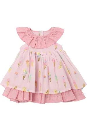 Stella McCartney Vestido De Voile De Algodón Estampado