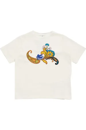 Etro Camiseta De Jersey De Algodón Bordada