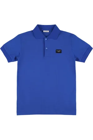 Dolce & Gabbana Polo De Algodón Piqué Con Logo