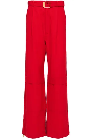 Ami Pantalones Cargo De Lona De Lana