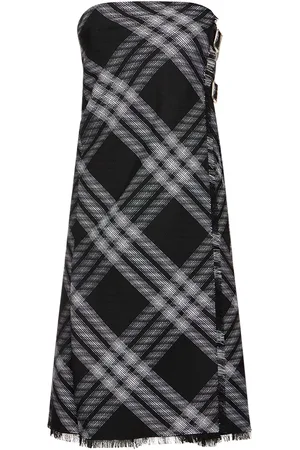 Burberry Vestido De Punto De Lana Sin Tirantes