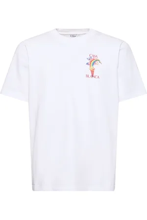 Casablanca Camiseta De Algodón Estampada