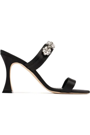 Manolo Blahnik Sandalias De Satén 90mm