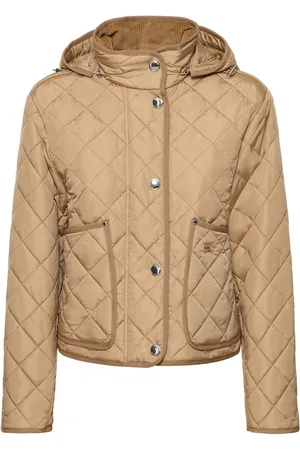 Burberry Chaqueta De Nylon Pespunteado Con Capucha
