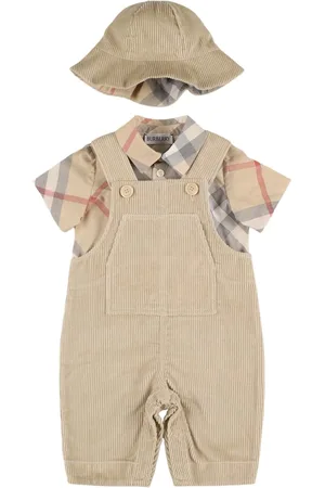 Burberry Mono, Camisa Y Gorro De Algodón
