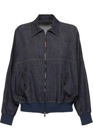 Brunello Cucinelli Chaqueta Bomber De Denim