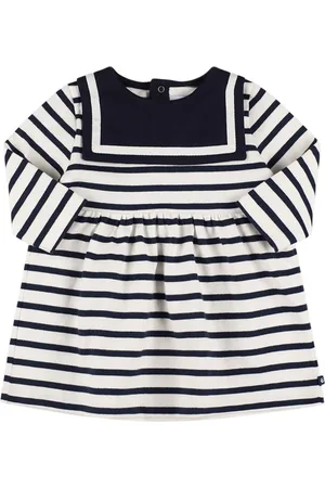 Petit Bateau Vestido De Jersey De Algodón A Rayas