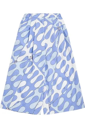 Puccini Pantalones De Popelina De Algodón Estampados