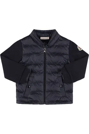 Moncler Sudadera De Nylon Y Algodón Con Cremallera
