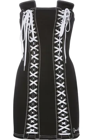 Dsquared2 Vestido Corto De Denim Sin Tirantes
