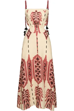 JOHANNA ORTIZ Vestido Midi De Lino