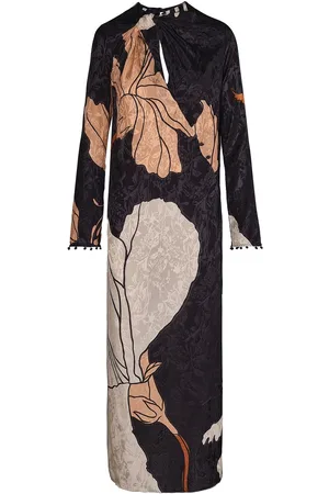 JOHANNA ORTIZ Vestido Jacquard Con Abertura