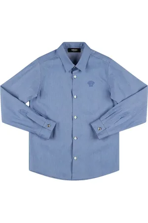 VERSACE Camisa De Denim De Algodón