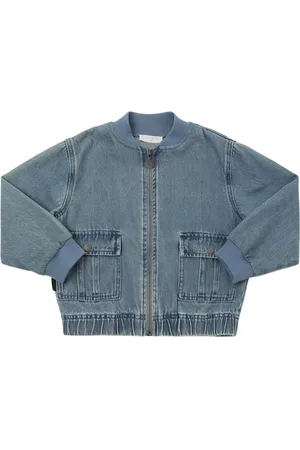 Stella McCartney Chaqueta Bomber De Denim De Algodón