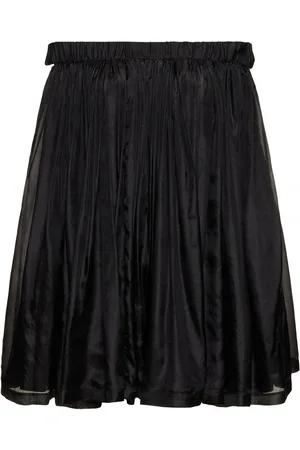 Rick Owens Vestido Corto De Seda Con Hombros Descubiertos