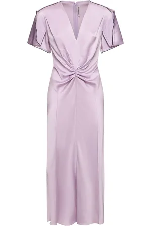 Victoria Beckham Vestido Midi De Satén