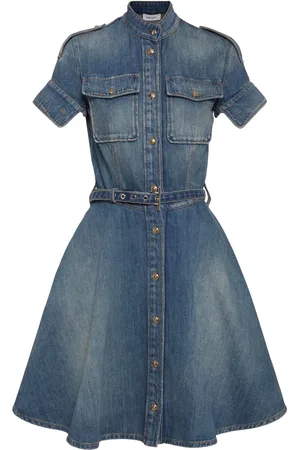 Alexander McQueen Vestido De Denim
