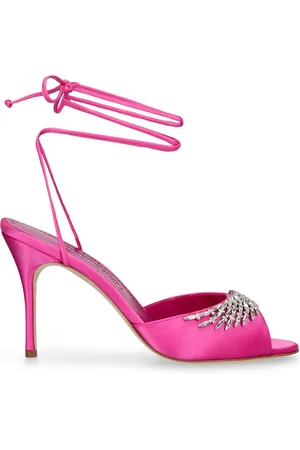 Manolo Blahnik Sandalias De Satén 90mm