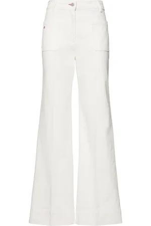 Victoria Beckham Jeans Anchos Con Cintura Alta