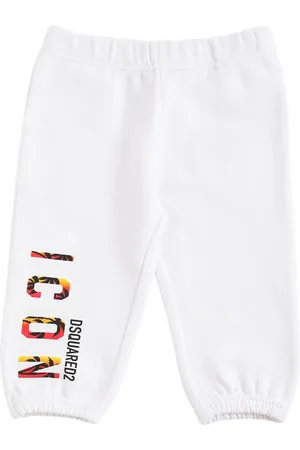 Dsquared2 Pantalones Deportivos De Algodón Estampados