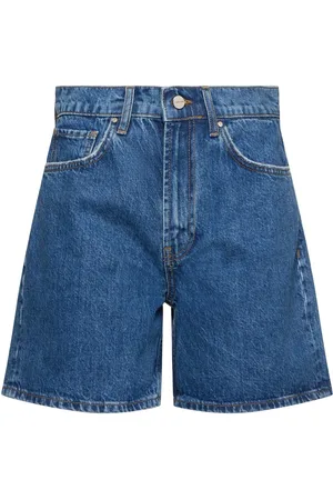 ANINE BING Shorts De Denim De Algodón