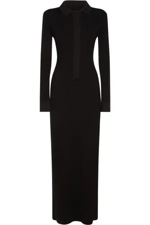 Tom Ford Vestido Midi De Lana Stretch