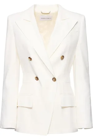 Alberta Ferretti Blazer Cruzado De Lino