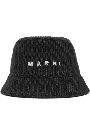 Marni Gorro Bucket De Mezcla De Algodón Con Logo