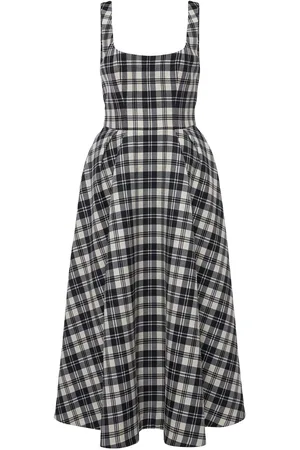 Alessandra Rich Vestido Midi De Lana