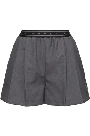 Marni Shorts De Algodón Con Logo
