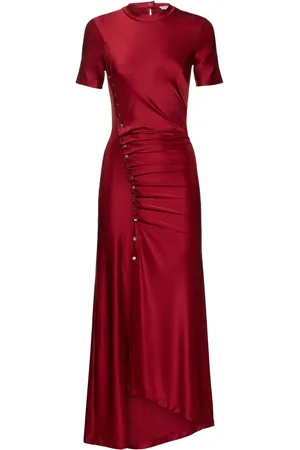 Paco rabanne Vestido Midi De Jersey De Viscosa