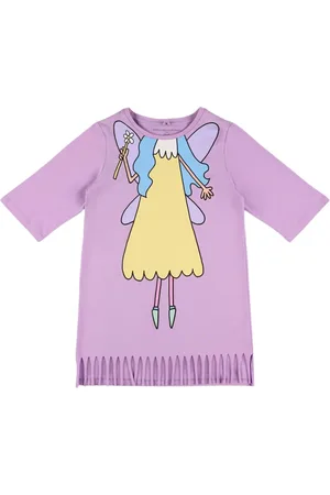 Stella McCartney Vestido De Jersey De Algodón Estampado